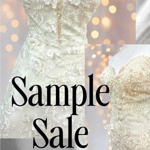 Sample sale! Designer Wedding Gowns Starting at $1000 ready to Go !